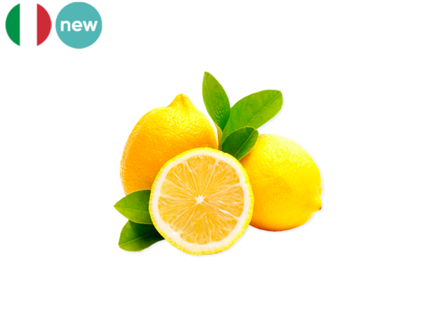 Lemon, with Leaves from Italy (Demeter Biodynamic)