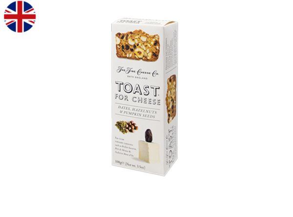 Toasts with Date, Hazelnut and Pumpkin Seed