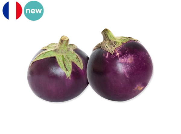 Eggplant, Round Violet from France (Organic)
