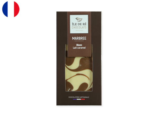 Chocolate Bar, Dark with Milk Caramel Chocolate and Salt