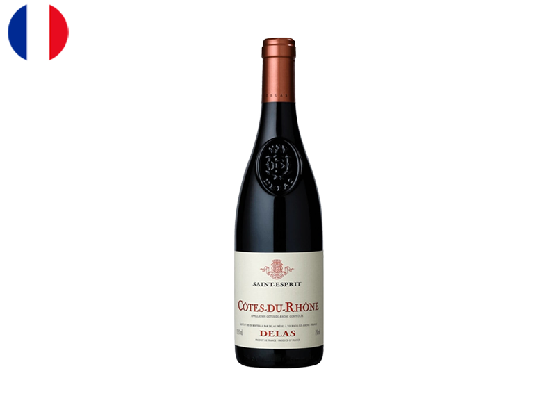 Côtes-du-Rhône AOC, Saint Esprit Rouge, Delas Frere, 2021