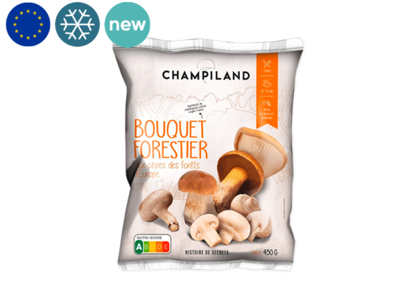 Mushroom, Forest Mix with European Porcini Pieces (Frozen)