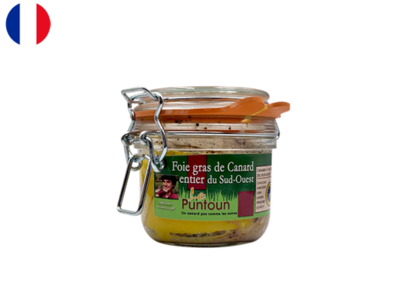 Foie Gras, Whole Duck  - Ferme du Puntoun (Medium Jar)