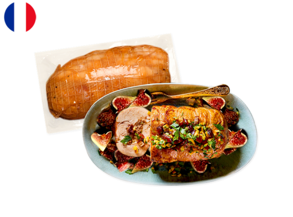 Guinea Fowl Roast, Stuffed with Fig and Honey (Cooked)