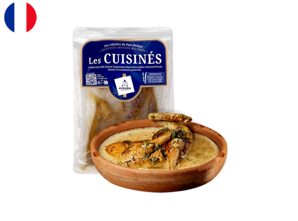 Guinea Fowl with Foie Gras Sauce (Cooked)