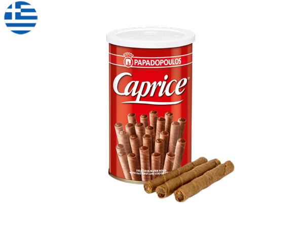 Cocoa Hazelnut Wafer Rolls, Caprice Classic