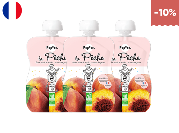 Fruit Peach Popote (x3, Discount Pack)