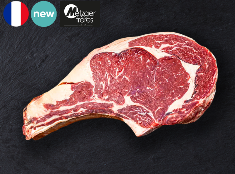 Beef Bone-in Ribeye, 15 Days Dry Aged by Metzger Freres (Chilled)