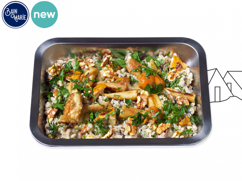 Bain_Marie's_Pearl_Barley_Risotto_with_Fourme d'Ambert_and_Porcini_OPEAR01