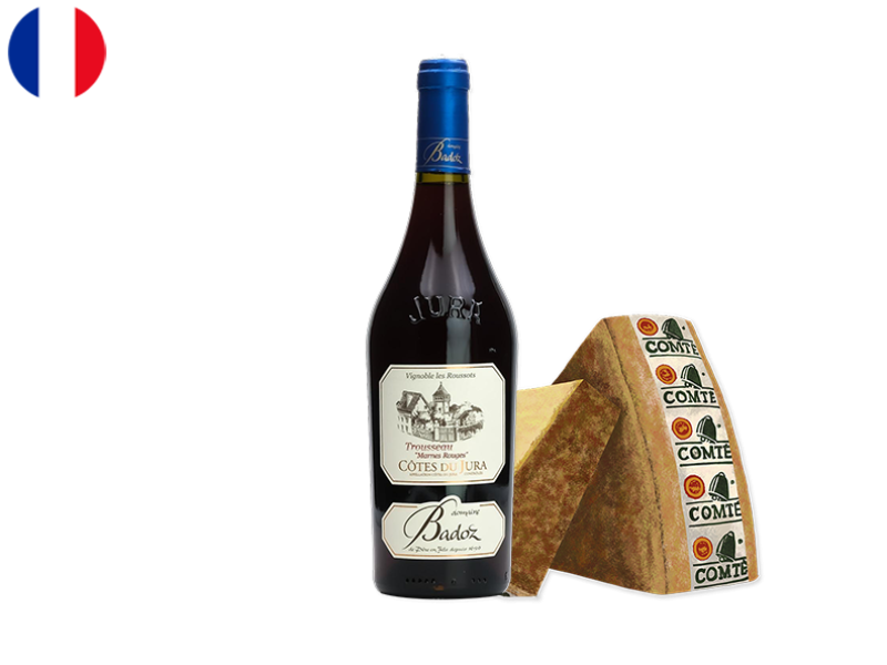 Côtes_du_Jura_AOC_Trousseau_Marnes_Rouges_Domaine_Badoz_2022_WRED129