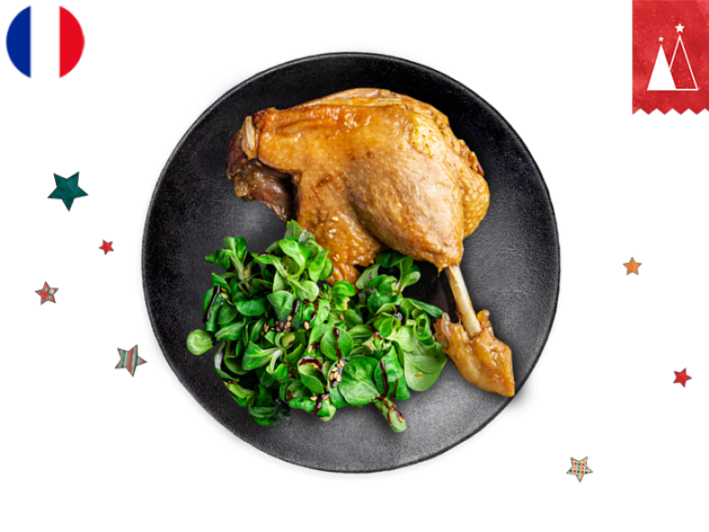 Duck_Leg_Confit_Ferme_du_Puntoun_White Background_Plate_MCONF04
