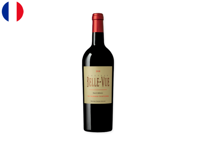 Haut_Médoc_AOC_Cru_Bourgeois_Exceptionnel_Château_Belle_Vue_2018_WRED138