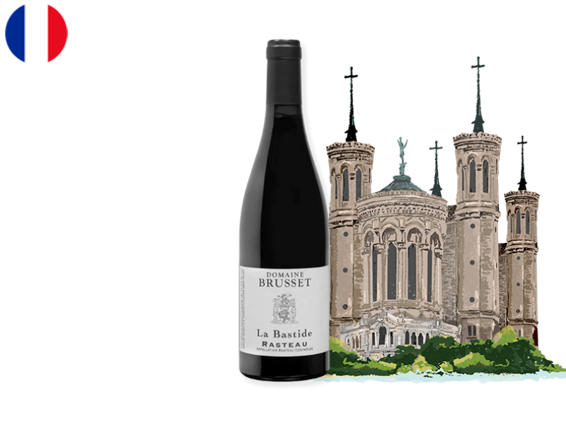 La_Bastide_Rasteau_Domaine_Brusset_2021_WRED105