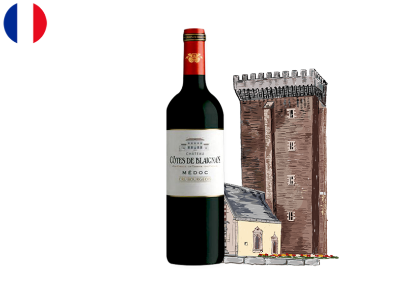 Médoc_AOC_Cru_Bourgeois_Château_Côtes_de_Blaignan_2017_WREDX04