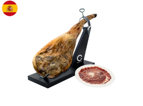 Bellota Ham 42-48 Months 75 Iberico Full Leg with Support and Knife