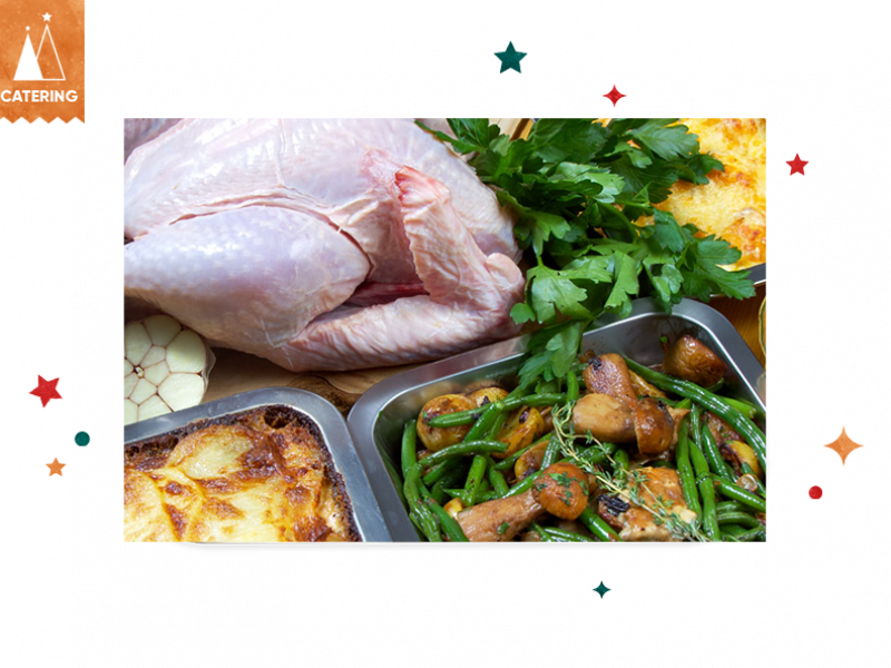Turkey Set Chesnuts and Pork